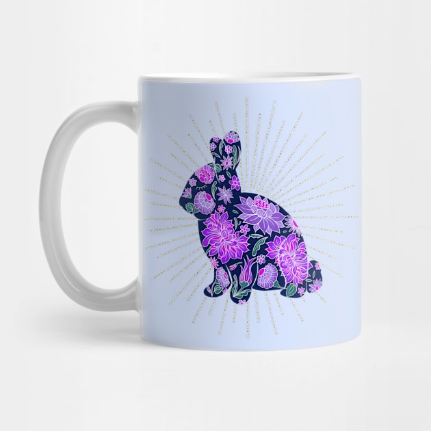 Purple floral bunny by Home Cyn Home 